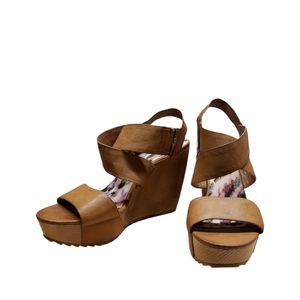 Madden Girl Tan Wedge Sandals